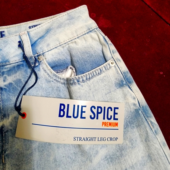 Blue Spice Premium Straight Leg Crop Jeans pants 👖 - Picture 5 of 12